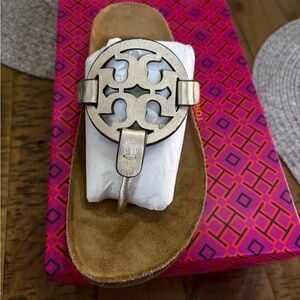 Tory Burch Spark Gold Sandals